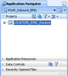Application Navigator tab Application Navigator tab