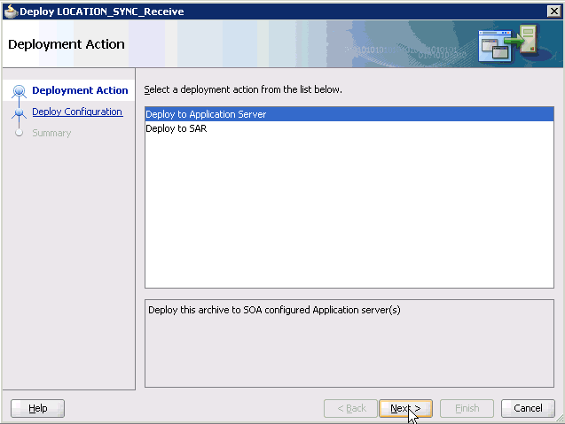 Deployment Action pane Deployment Action pane