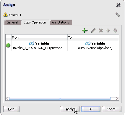 Assign dialog box Assign dialog box