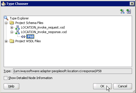 Type Chooser dialog box Type Chooser dialog box