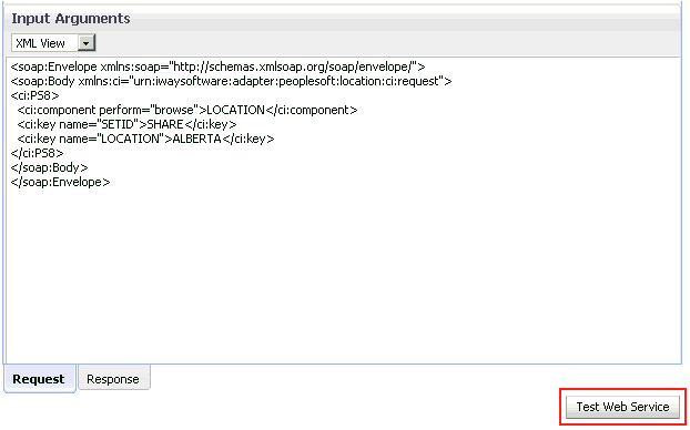 Request tab Request tab