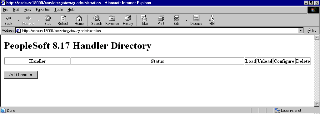 empty handler directory empty handler directory