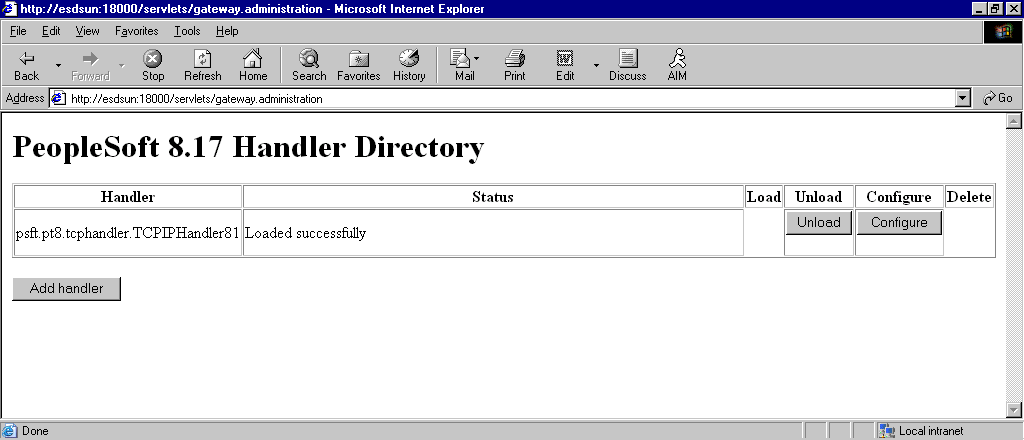 loaded handler directory loaded handler directory