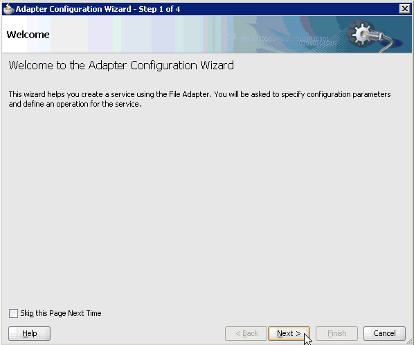 Adapter Configuration Wizard Adapter Configuration Wizard