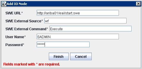 Add IO Node dialog box Add IO Node dialog box