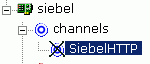 New channel added under channels node. New channel added under channels node.