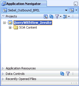 Application Navigator tab Application Navigator tab