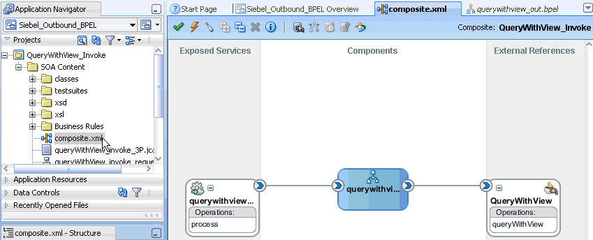 Application Navigator tab Application Navigator tab