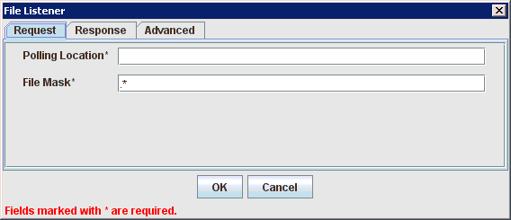 File Listener dialog File Listener dialog
