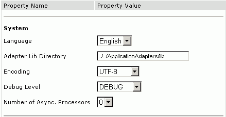 BSE configuration page BSE configuration page