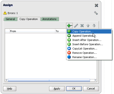 Assign dialog box Assign dialog box