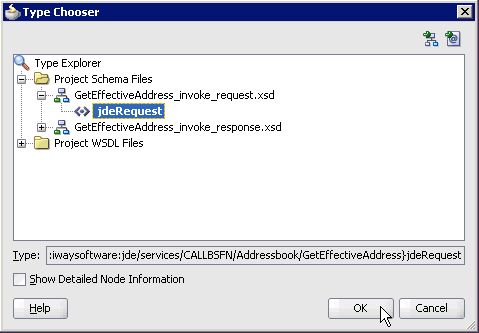 Type Chooser dialog box Type Chooser dialog box