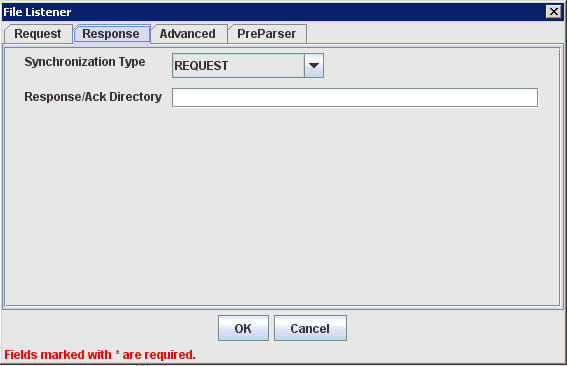 Response tab Response tab