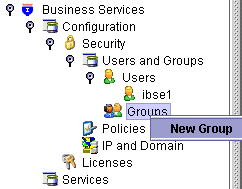 New Group selected New Group selected