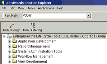 JD Edwards Solution Explorer JD Edwards Solution Explorer