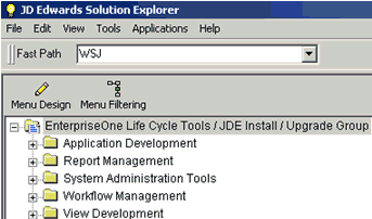 JD Edwards Solution Explorer JD Edwards Solution Explorer
