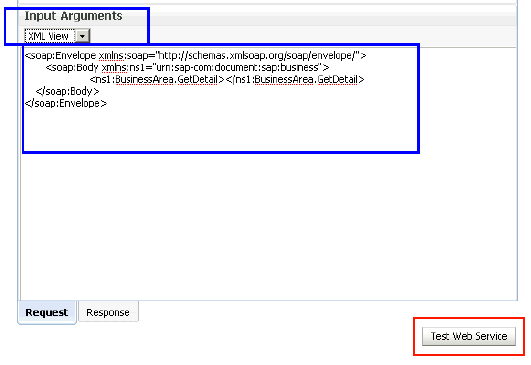 Test Web Service button Test Web Service button