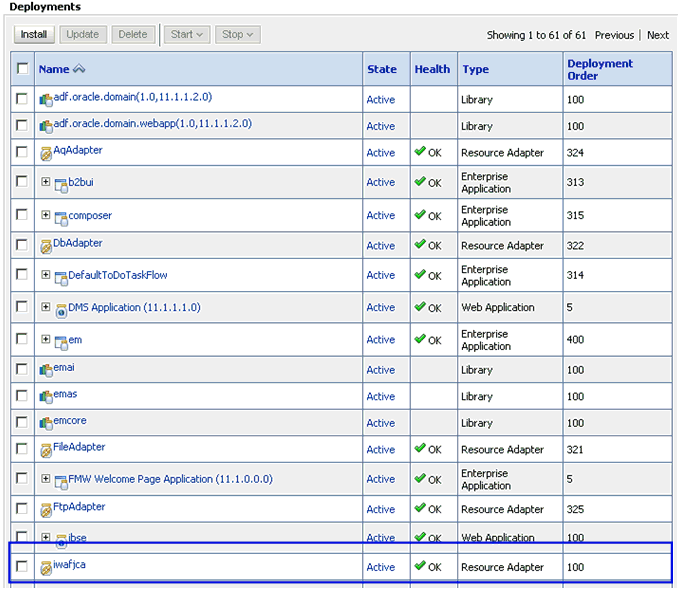 Deployments page Deployments page