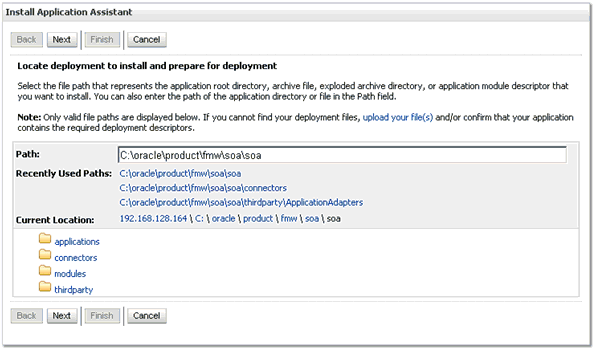 Install Application Assistant page Install Application Assistant page