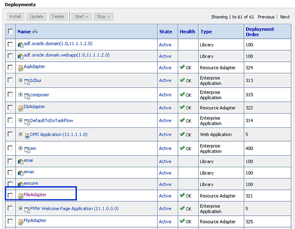 Deployments page Deployments page