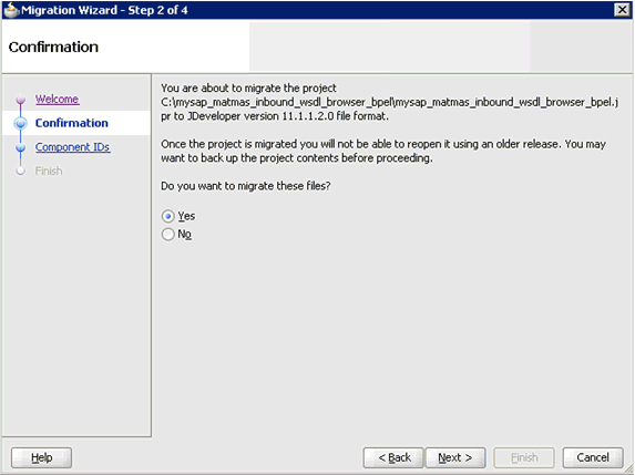 Confirmation page Confirmation page