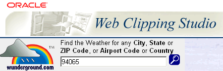 Shows search for information using Web Clipping. Shows search for information using Web Clipping.