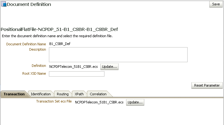 Flat file parameters Flat file parameters