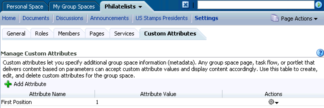 Custom Attributes subtab Custom Attributes subtab