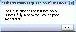 Subscription Request Confirmation message Subscription Request Confirmation message