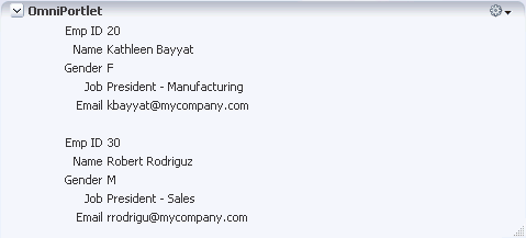 Shows example of portlet using form style. Shows example of portlet using form style.