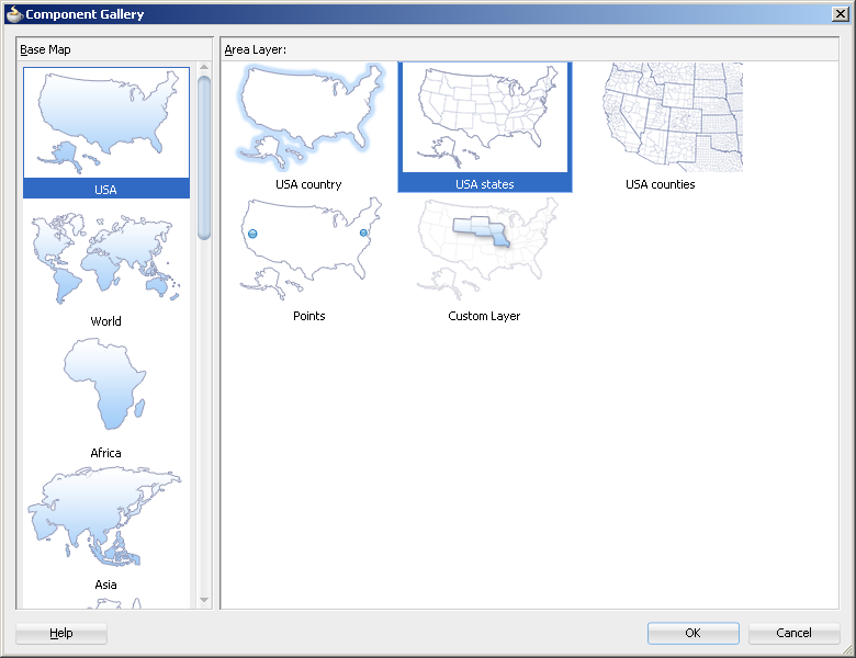Component Gallery for thematic maps.