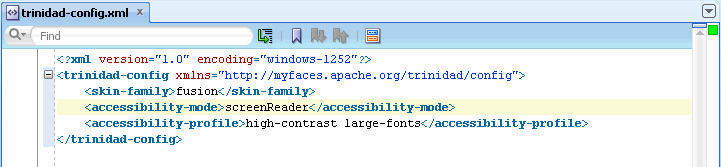 trinidad-config.xml in JDeveloper