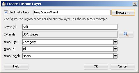 Create custom layer dialog