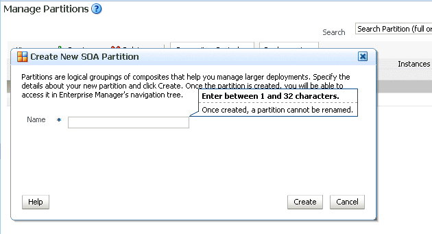 Description of soaadmin_createpartition.gif follows Description of soaadmin_createpartition.gif follows