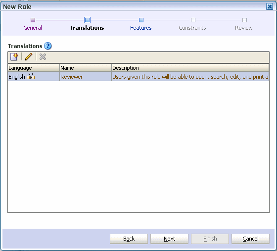 New Role wizard translations New Role wizard translations
