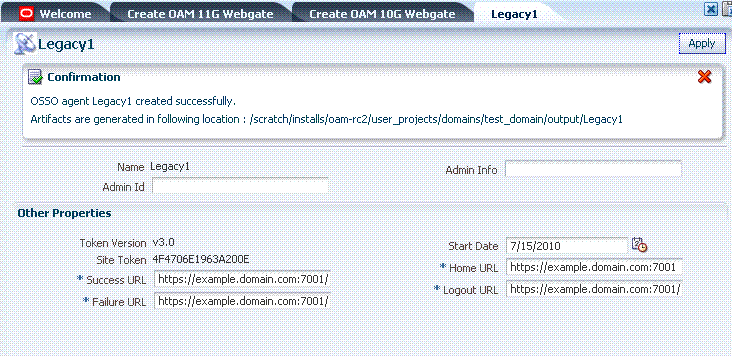 Expanded OSSO Agent Page Expanded OSSO Agent Page