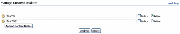 Surrounding text describes manage_baskets.gif. Surrounding text describes manage_baskets.gif.