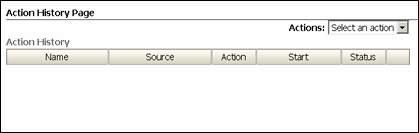 Surrounding text describes Action History Page. Surrounding text describes Action History Page.