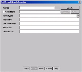 Add SearchResults Template screen. Add SearchResults Template screen.