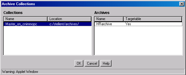 Surrounding text describes Archive Collections screen. Surrounding text describes Archive Collections screen.