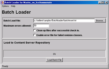 Surrounding text describes Batch Loader screen. Surrounding text describes Batch Loader screen.