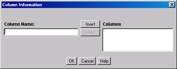 Surrounding text describes Column Information screen. Surrounding text describes Column Information screen.