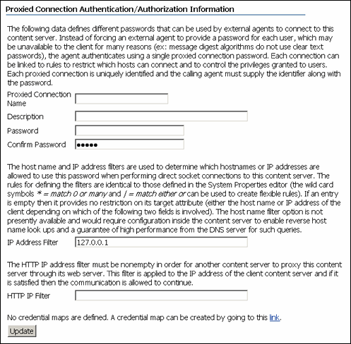 Proxied Connection Authentication/Authorization Information Proxied Connection Authentication/Authorization Information