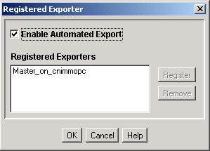 Surrounding text describes Registered Exporter screen. Surrounding text describes Registered Exporter screen.