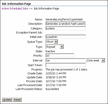 Surrounding text describes Job Information Page. Surrounding text describes Job Information Page.