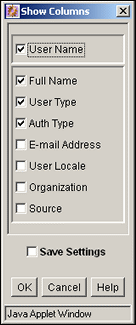 Surrounding text describes Show Columns screen. Surrounding text describes Show Columns screen.