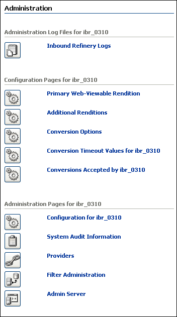 Refininery Administration Page Refininery Administration Page