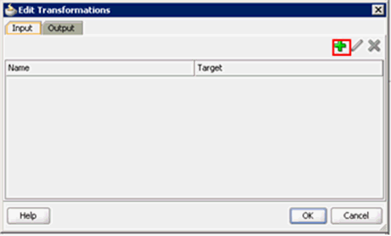 Transformations dialog