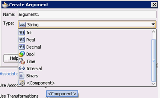 Browse Types dialog