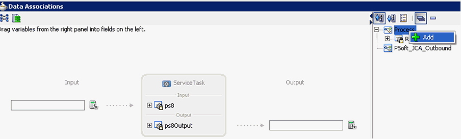 Data Associations dialog Data Associations dialog